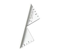 Guide d'angle de façonnage du papier, alignement gris, 2,5 mm | Reliure des tables, présentation nette des garnitures