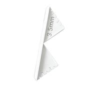 Guide d'angle de finition pour documents Triangle gris, gris 3,5 | Alignement du papier, résultats de coupe soignés