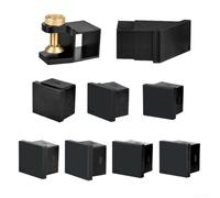 Guide d'angle pour le travail du bois, guide de scie à queue d'aronde avec modules de coupe de précision de 45° et 90°, stabilité magnétique pour scies double face, kit de 9 pièces