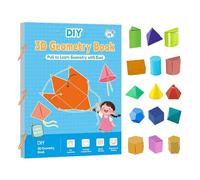 Guide d'apprentissage de la géométrie - Livre d'apprentissage pour - Aide à l'apprentissage des mathématiques - Jeu de réflexion logique pour la Maison, la Maternelle, Les Voyages