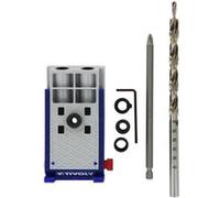 Guide d'assemblage 2 en 1 TIVOLY Perçage oblique 15° & perpendiculaire Kit complet 8 pièces Ø 6-8-10 mm TIVOLY Gris G