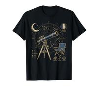 Guide d'astronomie d'observation des étoiles dans la Cour T-Shirt