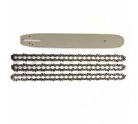 Guide de 35cm + 3 Chaîne de tronçonneuse - 52 Entraineurs - Pas 3/8LP - Jauge 0.50 (1.3mm)