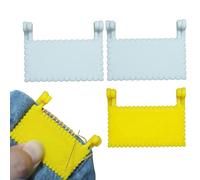 Guide de | 4 pièces Guide de rembourrage avec clip de bord, jauge d'aiguilles, outil de mesure portable pour débutants en finition des ourlets et des bords