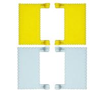 Guide de, 4 pièces, guide pour quilting à bord avec clips, outil de mesure, jauge pour aiguilles pour l'artisanat - pour ourlage et finitions bords