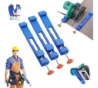 Guide de base réglable for machine de découpe, guide de coupe rapide for scie circulaire électrique, pince de positionnement for bois de précision, spécialement conçu for les coupes de précision(3pcs)
