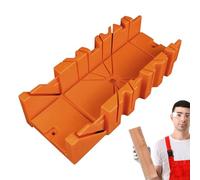 Guide de boîte de sciage - Boîte à onglets à pince ABS, outil de coupe droit et biseauté, support de support d'angle, construction compacte et durable pour les projets de bricolage du bois | Ha