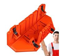 Guide de boîte de scie - Boîte à onglets pour le travail du bois, aide à la coupe, support d'angle de précision, design ABS compact, outil durable pour les coupes droites et biseautées | Projets de