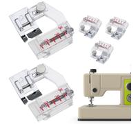 Guide de Bord pour Machine à Coudre, Pied de Presse de | Outil de jauge de Tucker Fin de 5 Paquets,Rapport de Broderie Professionnelle Robuste réglable pour Les courtepointes de Tissu