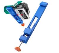 Guide de bord pour scie circulaire avec positionneur ajustable et fixation