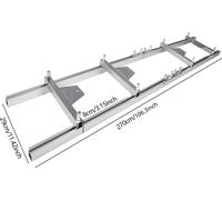 Guide de broyage pour tronçonneuse, construction en aluminium durable, rail de guidage élargi,gris
