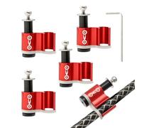 Guide de câble de vélo - En alliage d'aluminium en acier inoxydable, accessoires de vélo, guide de câble de brake | Prévents Tangling, Lightweight Fixed Mount, Road and Mountain Biking, Outdoor Riding