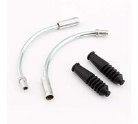 Guide de Câble de Vélo V Nouilles de Frein, Sabots de Frein V-Brake Câble de Nouilles de Frein en V Tube de Guidage de Courbure à 110 Degrés avec 2 Tubes en Alliage D'aluminium et 2 Tubes en Plastique