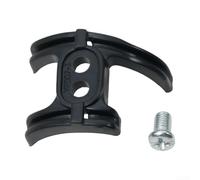 Guide de câble de vitesse sous le support de pédalier avec vis de fixation en métal pour dérailleur de vélo - Guide d'installation double position pour changement de vitesse avant et arrière (noir)