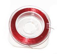Guide de canne à pêche en nylon de 50 m pour la construction de cannes à pêche et pour envelopper la ligne tressée, revêtement avec finition brillante pour une utilisation durable (rouge 300D)