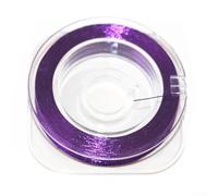 Guide de canne à pêche en nylon de 50 m pour la construction de cannes à pêche et pour envelopper la ligne tressée, revêtement avec finition brillante pour une utilisation durable (violet 300D)