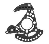 Guide de chaîne à disque unique 32T-38T en alliage d'aluminium et nylon CNC pour ISCG03 ISCG05 DH descente Noir Rouge Violet (adaptateur unique)