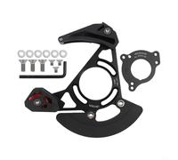 Guide de chaîne de vélo de montagne en alliage d'aluminium 32T 38T pour ISCG03 ISCG05 BB support fileté (Noir)