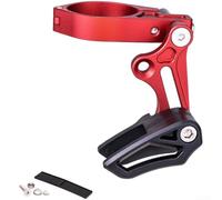 Guide de chaîne de vélo de montagne, tendeur de chaîne en alliage d'aluminium, pour la plupart des vélos de route, VTT (CG02 rouge)