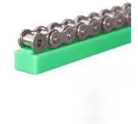 Guide De Chaîne D'entraînement En Plastique UPE À Très Haut Poids Moléculaire 08B-1 De 1 Mètre - Barre De Chaîne À Rouleaux À Rainures Résistantes