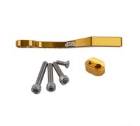 Guide de chaîne en alliage d'aluminium pour vélos de route avec matériel en acier inoxydable pour aider l'alignement du dérailleur avant (doré)