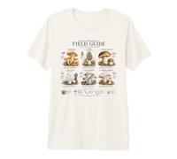 Guide de Champignon Comestible - Illustration d'histoire Naturelle T-Shirt Haut de Gamme