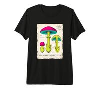 Guide de Champignon Vintage Mycologie Forager T-Shirt Haut de Gamme