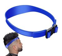 Guide de cheveux pour homme | Encolure en silicone Semelle intérieure de | rasage Bandes de coupe de cheveux incurvées | Outils auto-coupe cheveux, excellents pour créer des lignes directrices