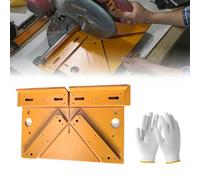 Guide de coupe à angle de 45 degrés - Outil à onglet de précision pour garniture de cadre de porte et de fenêtre, comprend des guides à 90°/45° pour le moulage, le gypse et les projets de menuiserie