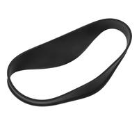 Guide de Coupe Cheveux Ajustable en Silicone, Gabarit Nuque 25x4,2x0,2cm | Bande Réutilisable Noire, Sangle Réglable, pour Débutants, Adolescents, Miroir de Salle de Bains ou Voyage