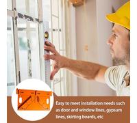 Guide De Coupe D'angle - Outil Dè Gùide D́e Còupe Đ'ańgle | Assistant Dë Coûpe Ďe Garniture, Aide Au Positionnement Du Bois À Anĝle Dė 45/90 Degrés, Équipement D́e Précision Pour Les Projets Dé Menui