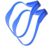 Guide de Coupe de Cheveux Bleu en Silicone Réglable 2 Pièces | Kit Coiffeur, Usage Salon ou Maison, pour Taille et Rasage du Décolleté, Format Ajustable
