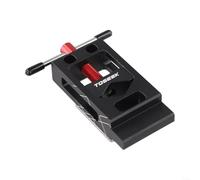 Guide de coupe de fourche de vélo en alliage d'aluminium stable pour tube de direction en fibre de carbone, tige de selle, guidon (rouge)