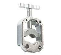 Guide de coupe de fourche de vélo pour tube de direction et tige de selle en fibre de carbone - Gabarit de scie de précision pour garniture de guidon de 15 à 44 mm (argenté)