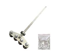 Guide de coupe de précision Acier inoxydable | Guide de positionnement pour le travail du bois et la coue du métal | Outil de mesure durable pour la menuiserie et la construction | Règle de coupe à r