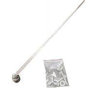 Guide de coupe en acier inoxydable pour scies circulaires, rail de guidage réglable et étrier de positionnement pour des mesures précises et une coupe simple du bois (axe simple, 60 cm)