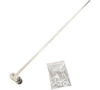 Guide de coupe en acier inoxydable pour scies circulaires, rail de guidage réglable et étrier de positionnement pour des mesures précises et une coupe simple du bois (double axe, 80 cm/31,5 cm)