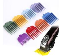Guide De Coupe Peigne, Guide De Coupe Peigne Compatible avec les Tondeuses à Cheveux, 8 Coloré Peigne Ensemble Peignes Guidage Accessoires pour tondeuse à cheveux peignes de guidage