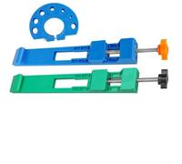 Guide de coupe pour scie circulaire avec précision réglable, rail de guidage de base pour outils électriques de travail du bois (vert et bleu)