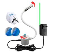 Guide de Couture Laser Pour Machines à Coudre, Voyant Indicateur de Matelassage Pour Machines à Coudre Lampe de Positionnement Point/Ligne/Croix Laser Réglable (Vert-Ligne, Réglable Luminosité)