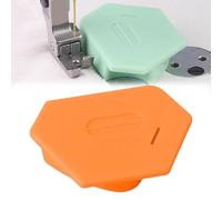 Guide de couture magnétique pour machine à coudre, accessoires et fournitures de couture universels, guide ourleur polygonal multifonctionnel avec échelle (orange)