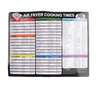 Guide de Cuisson Air Fryer Antiadhésant Résistant Huile | Résistant à l'huile, haute adhérence, indications pour temps et température, catégorie aliments, lecture rapide