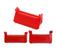 Guide de de précision - Outil de verrouillage des bords, modèle de 15,2 cm avec règle, paire de jauges en métal avec mesure, accent de fournitures artisanales, aide au matelassage pour débutan