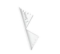 Guide de découpe d'angle de livre - Modèle d'alignement triangulaire gris pour reliure de documents, finition de livret, tâches de mise en forme de papier, guide d'angle de reliure de documents