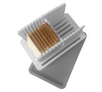 Guide de découpe du : cadre de machine à , outil de découpe à largeur réglable, coupe peu encombrante avec bac de collecte de miettes | Outils de préparation des aliments pour biscuits faits