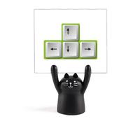 Guide de direction du capuchon pour clavier, support mémo dessin animé chat noir décoration