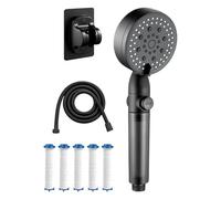 Guide de douche avec filtre anti-citron et chlore Filtration d'eau douche pour la peau et accessoire de bain de sauvetage et de bien-être des eaux de cheveux à la maison à la maison