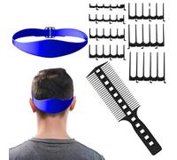 Guide de fondu pour tondeuse à cheveux | Set peigne guide coupe cheveux bricolage maison,Fade Comb Hair Band Modèle Peigne Dents pour un rasage parfait de l'encolure