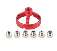 Guide de forage en acier - positionnement précis avec alignement de la ligne médiane pour 5 à 10 mm de bits, construction durable légère pour la précision du travail du bois