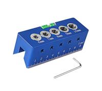 Guide de forage - Localisateur de trou de 6/7/8/9/10 mm - Tailles avec niveaux intégrés - Fixations de perçage verticales droites - Guide de bloc de perçage pour trous droits